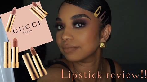 gucci black shirt lips|gucci lipstick review.